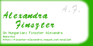alexandra finszter business card